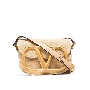 VALENTINO GARAVANI
small Supervee crossbody bag beige raffia